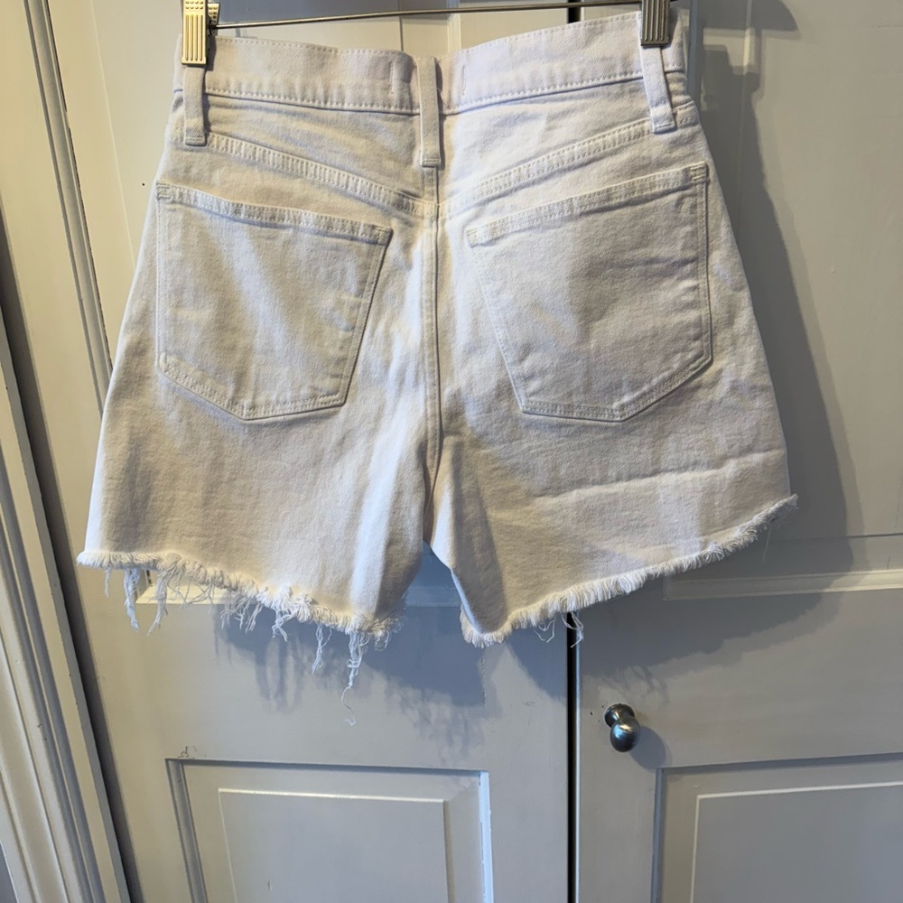 Madewell Off-White Jean Shorts - Picture 2 of 4